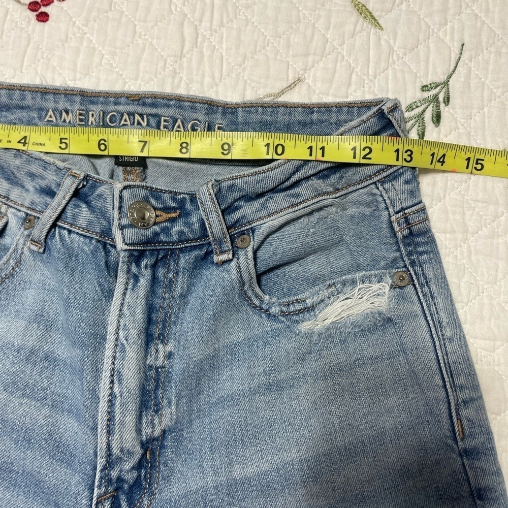 American Eagle Patchwork Distressed Pants - image 6